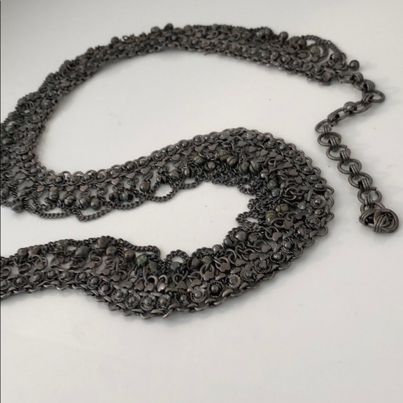 BELT NWOT UNIQUE METAL BELT (COLOR IS GUNMETAL) - Picture 7 of 7